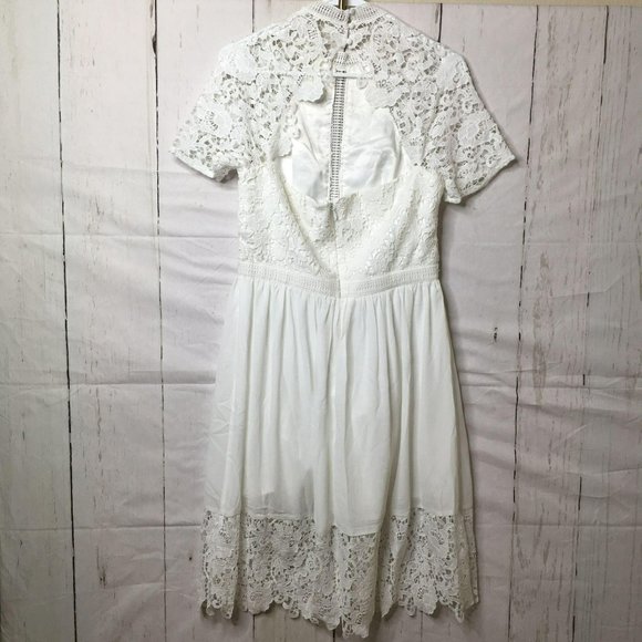 Chichi Womens Petite Sia Dress White Size 8 US NWT - Picture 5 of 11